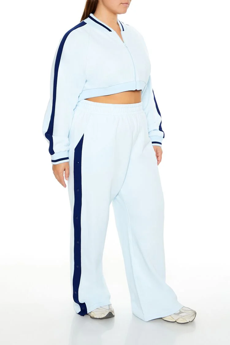 Plus Size Active Striped Sweatpants - Image 3