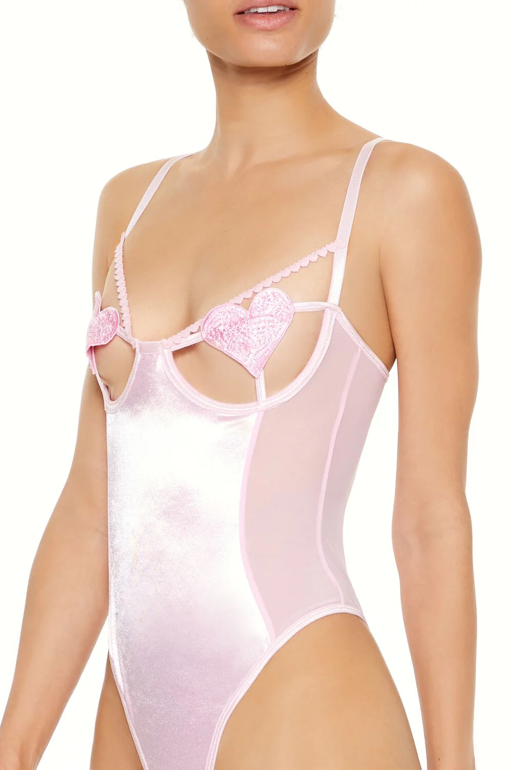 Heart Bustier Lingerie Bodysuit - Image 3