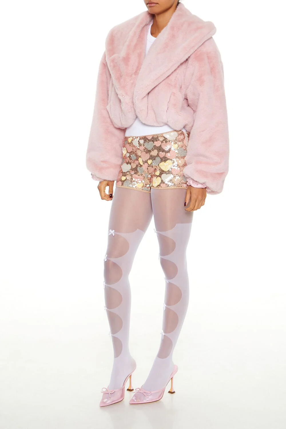 Sequin Heart Shorts - Image 3