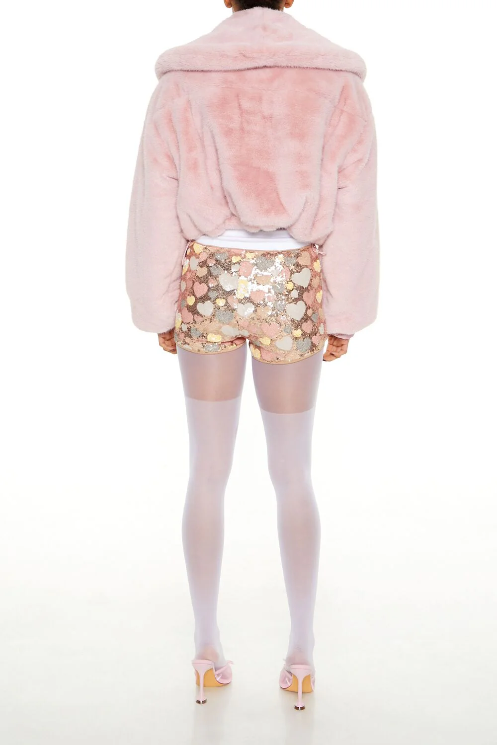 Sequin Heart Shorts - Image 4