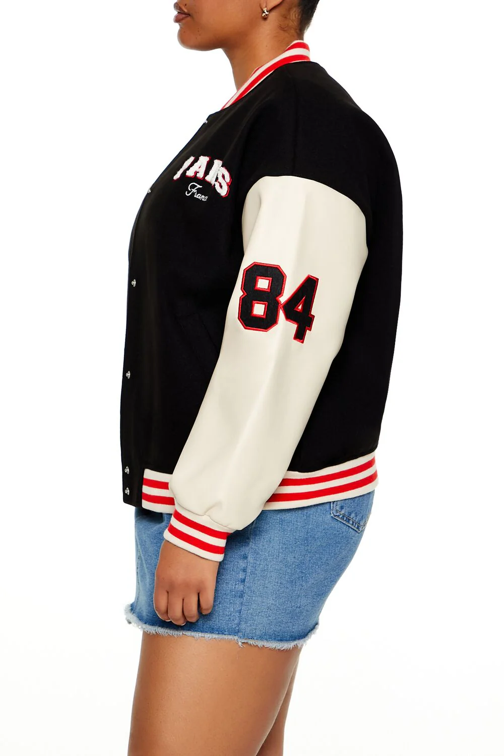 Plus Size Paris Varsity Jacket - Image 4