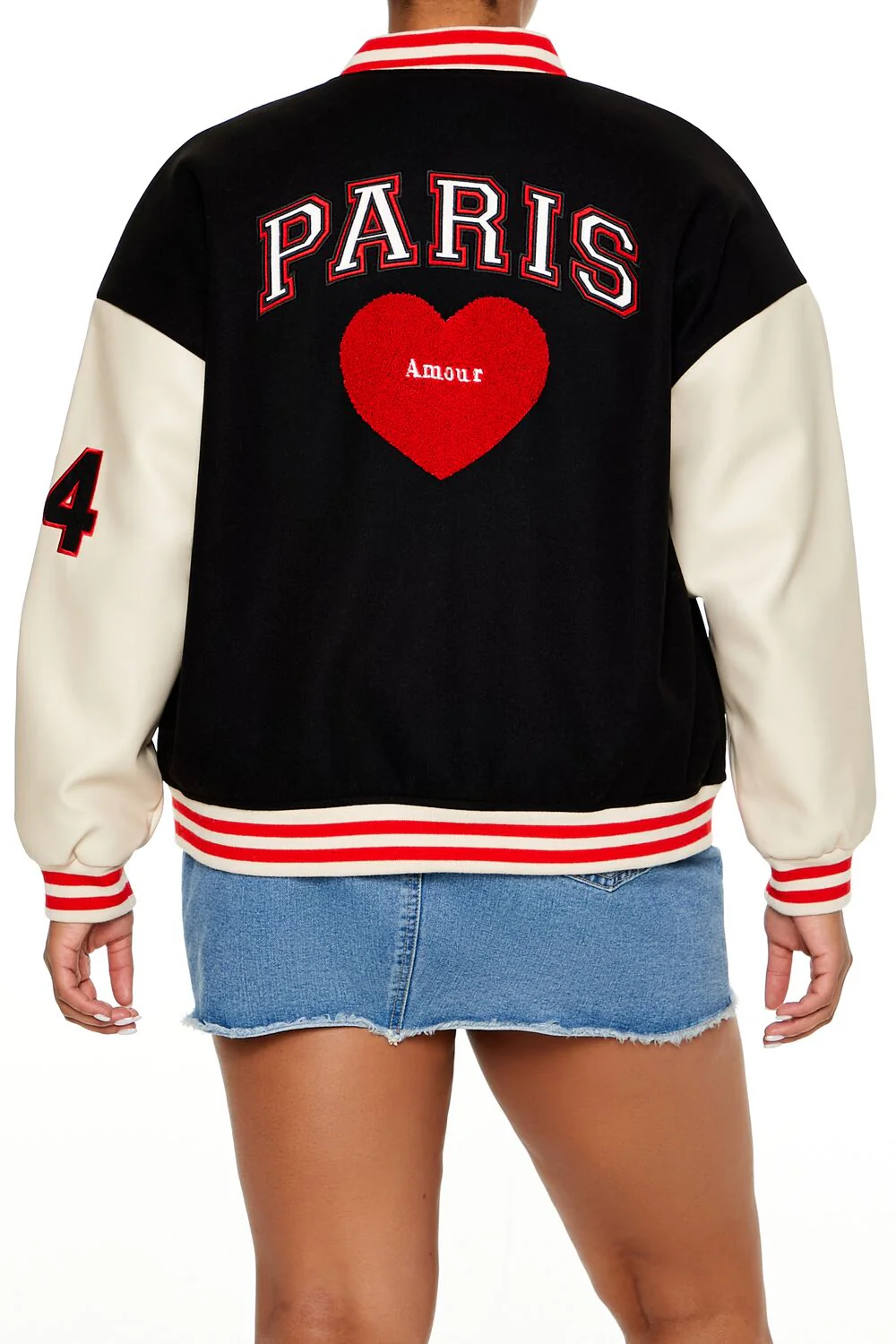 Plus Size Paris Varsity Jacket - Image 5