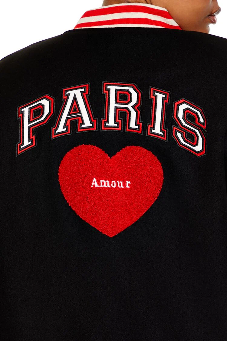 Plus Size Paris Varsity Jacket - Image 6
