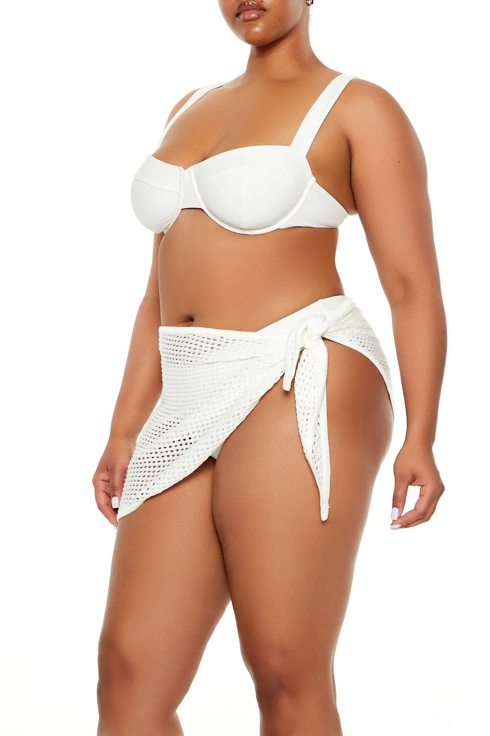 Plus Size Swim Cover-Up Mini Skirt - Image 4