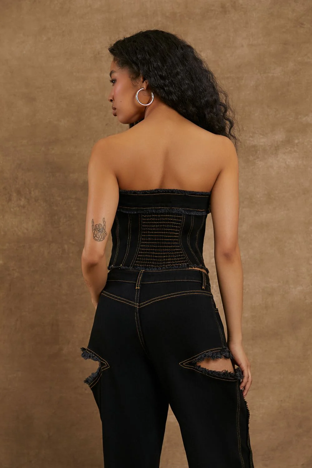 Compton Cowboys Denim Tube Top - Image 4
