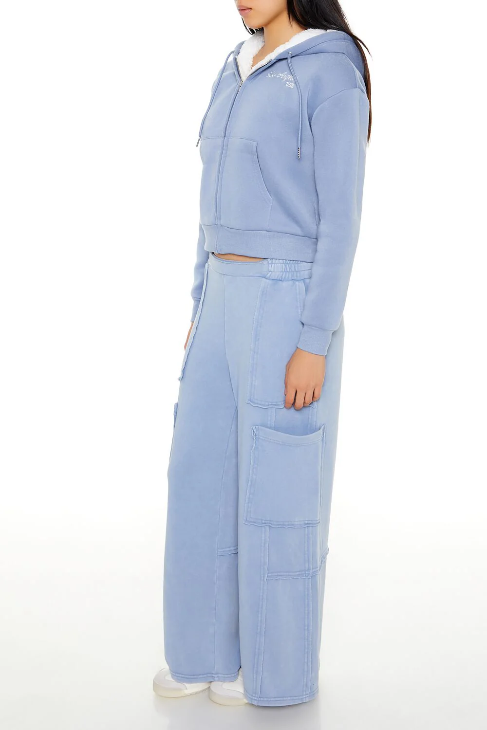 French Terry Wide-Leg Pants - Image 3