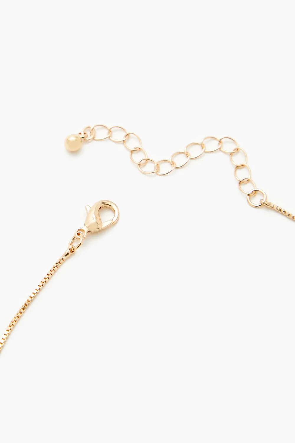 Faux Gem Cross Pendant Necklace - Image 3