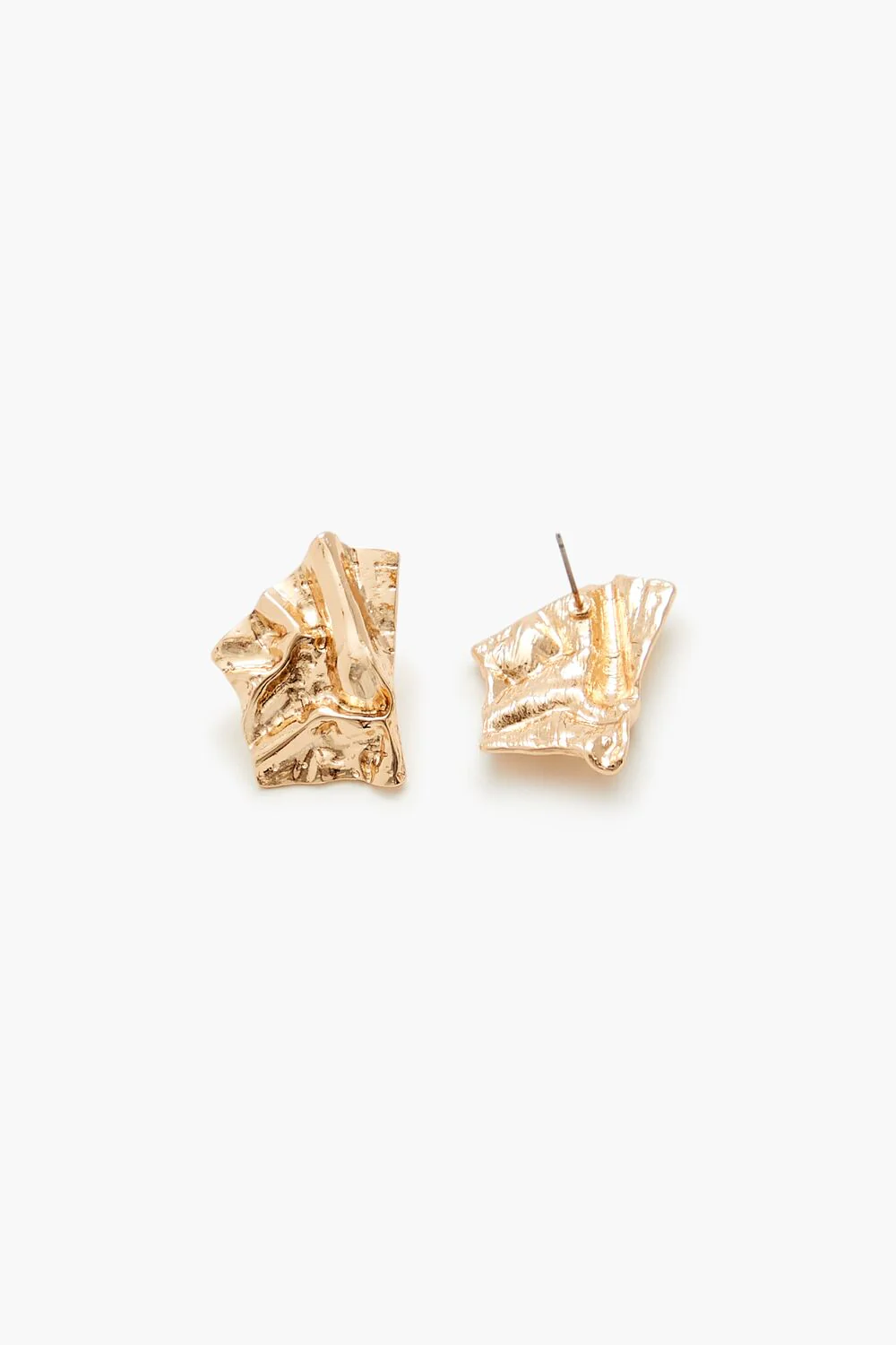 Hammered Geo Drop Earrings - Image 3