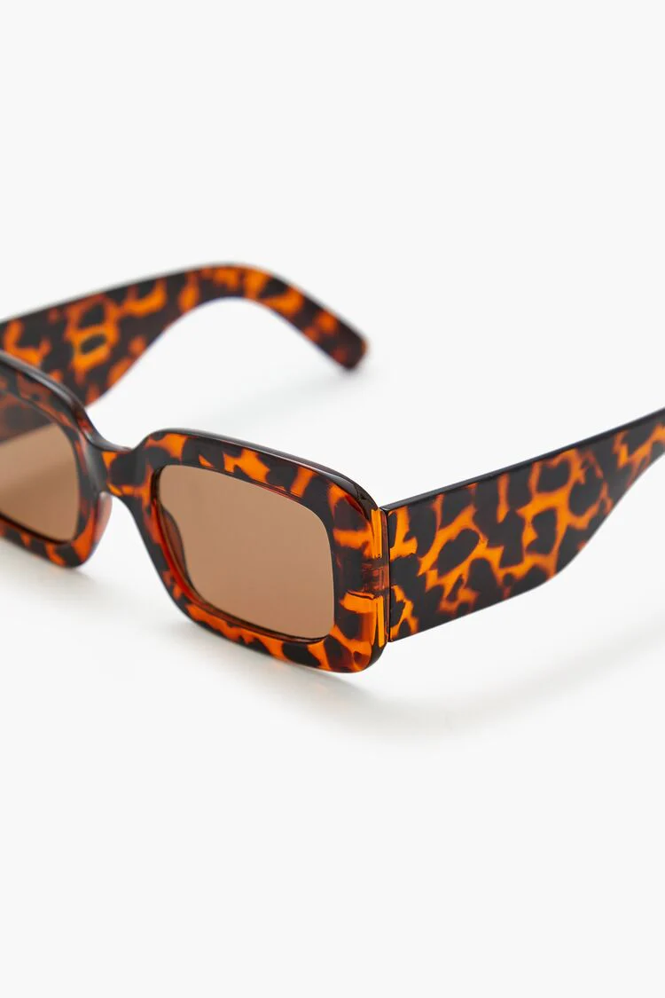 Thick Rectangle Sunglasses - Image 9