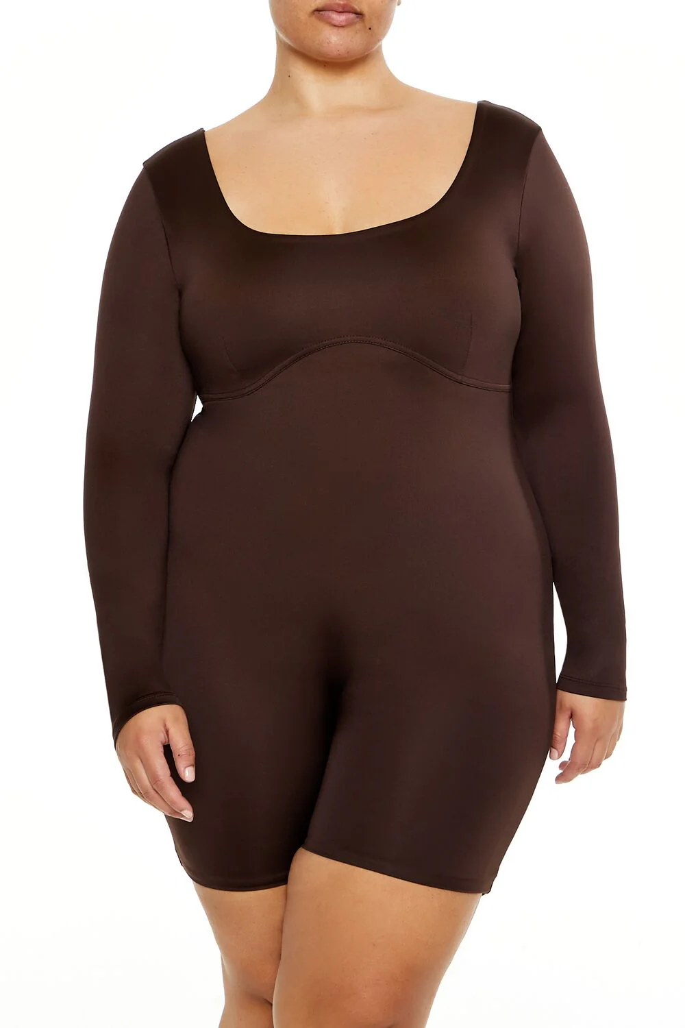 Plus Size Contour Sculpt Romper - Image 2
