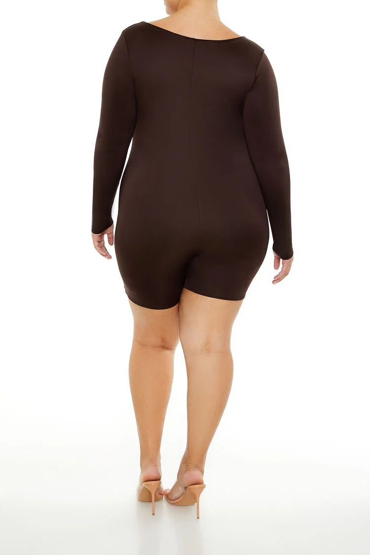 Plus Size Contour Sculpt Romper - Image 4