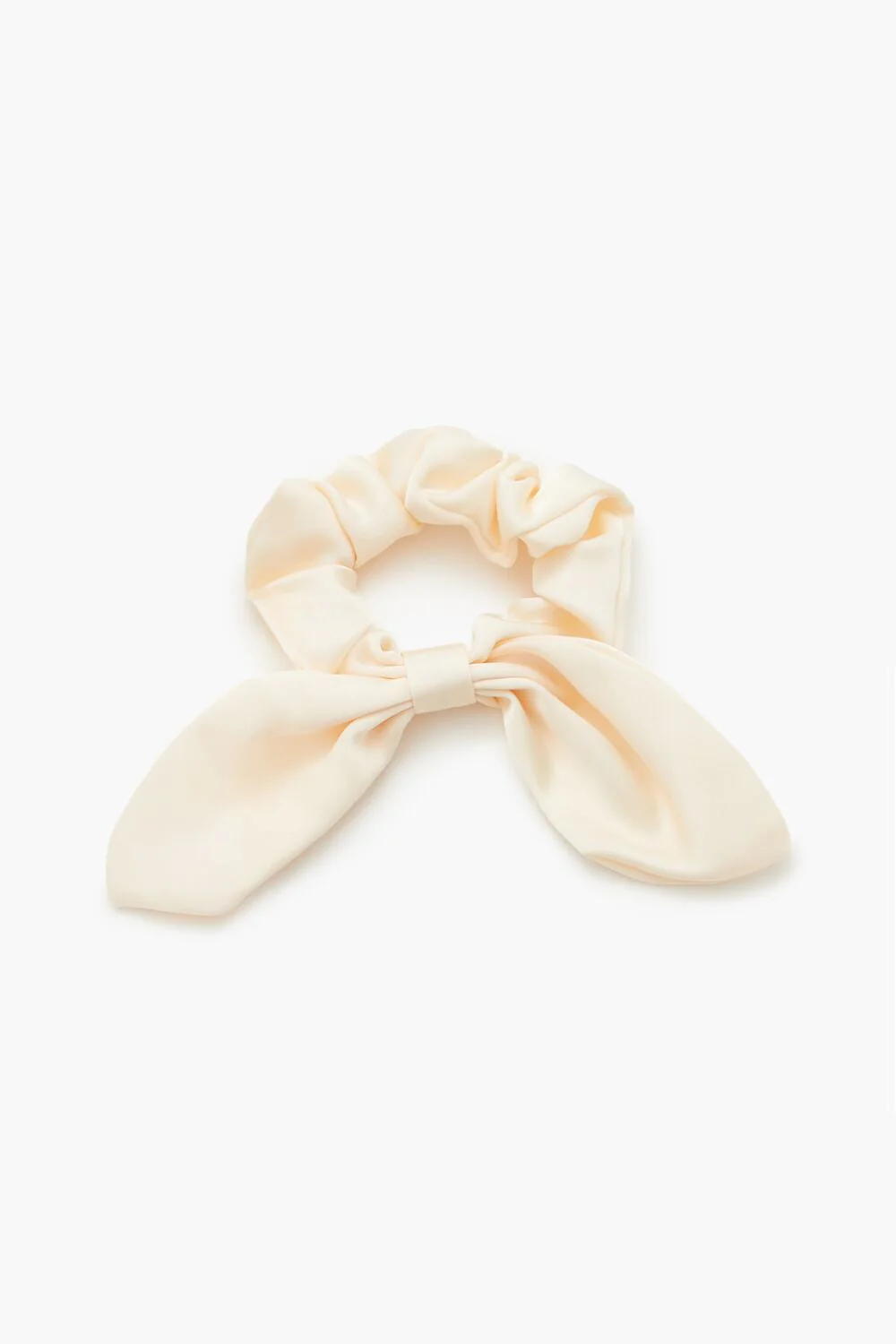 Ruched Satin Bow Hair Scrunchie - Image 2