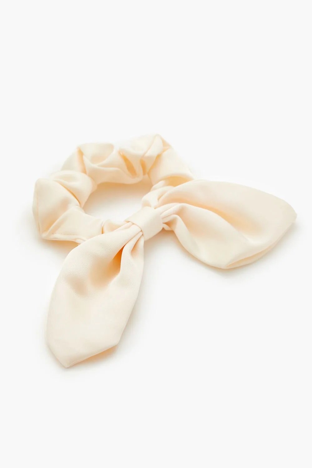 Ruched Satin Bow Hair Scrunchie - Image 3