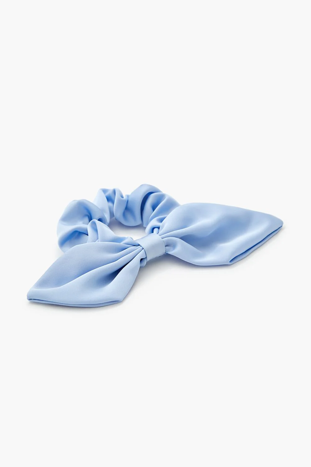Ruched Satin Bow Hair Scrunchie - Image 5