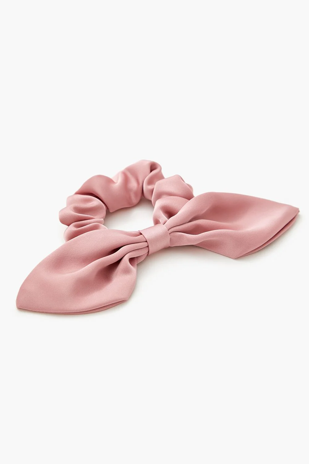 Ruched Satin Bow Hair Scrunchie - Image 7