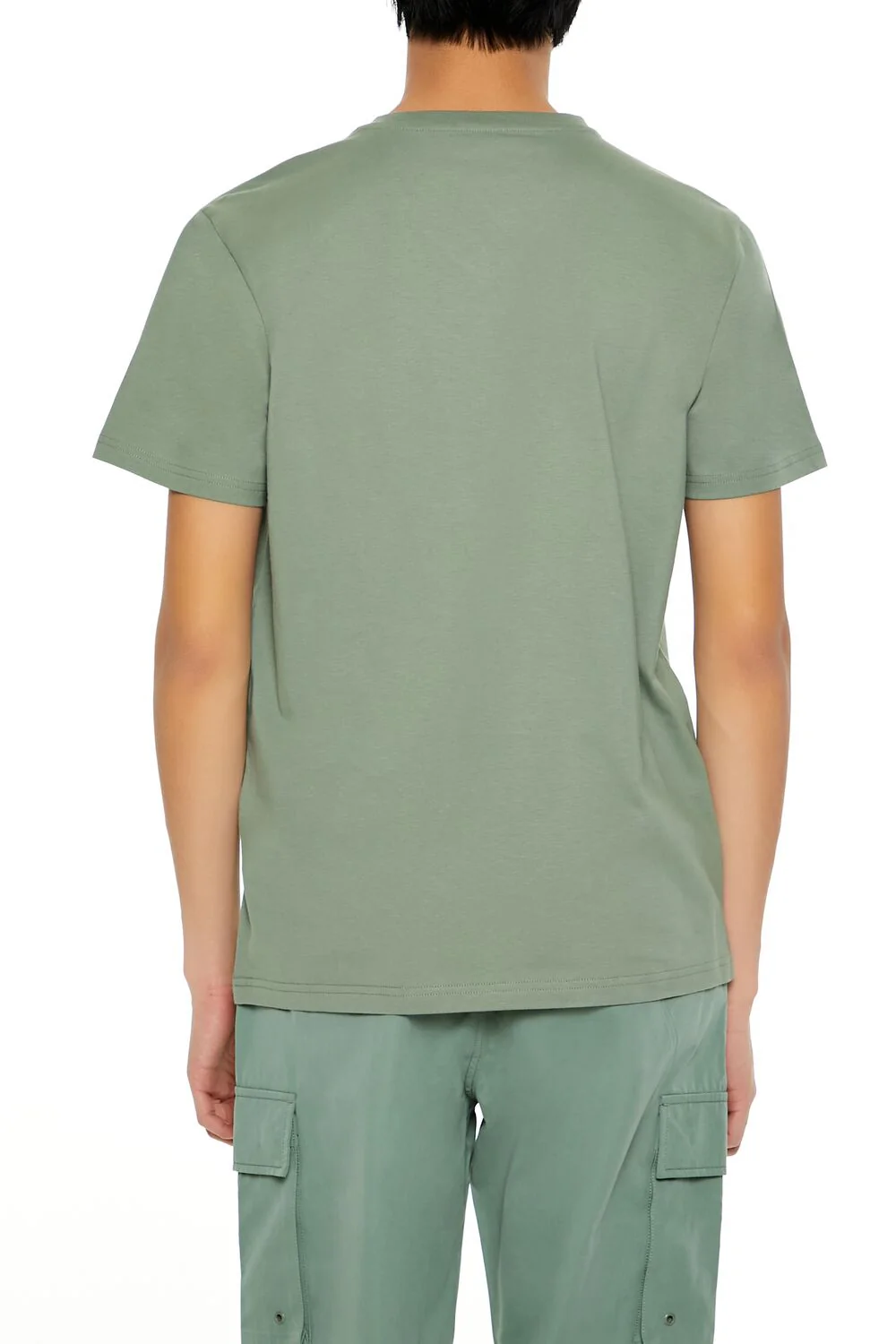Basic Cotton V-Neck Tee - Image 5