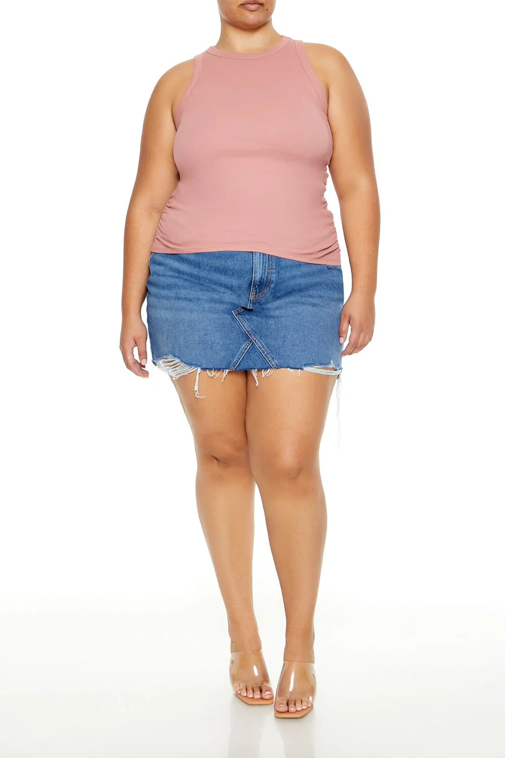 Plus Size Cotton-Blend Tank Top - Image 2