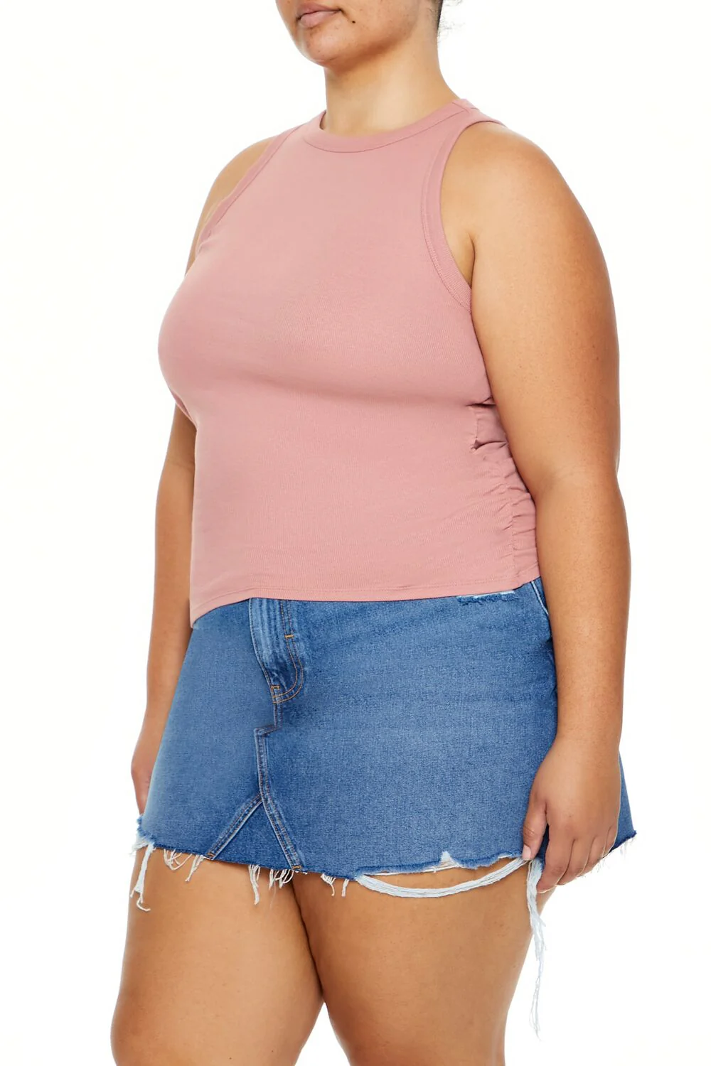 Plus Size Cotton-Blend Tank Top - Image 4