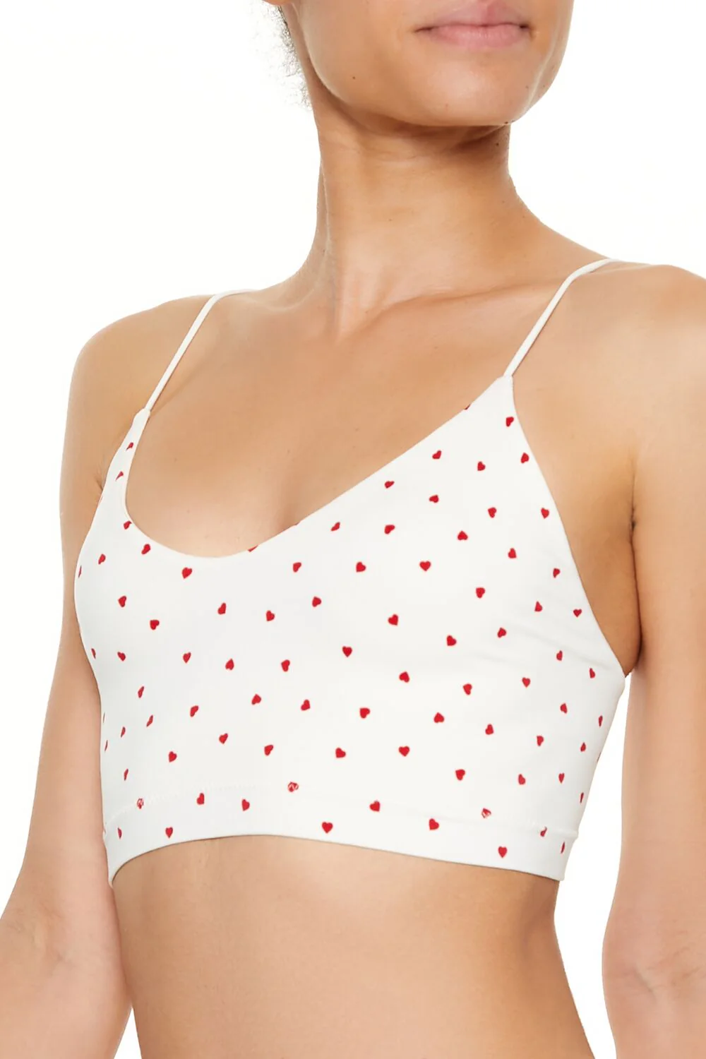 Seamless Heart Print Bralette - Image 3