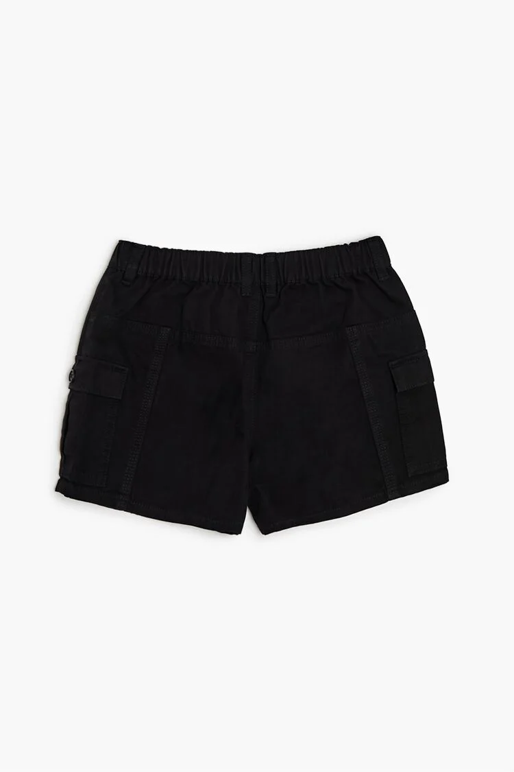 Girls Denim Cargo Shorts (Kids) - Image 2