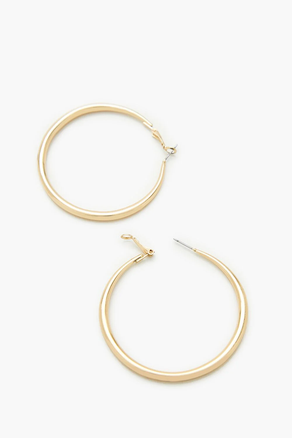 Smooth Omega Hoop Earrings - Image 3