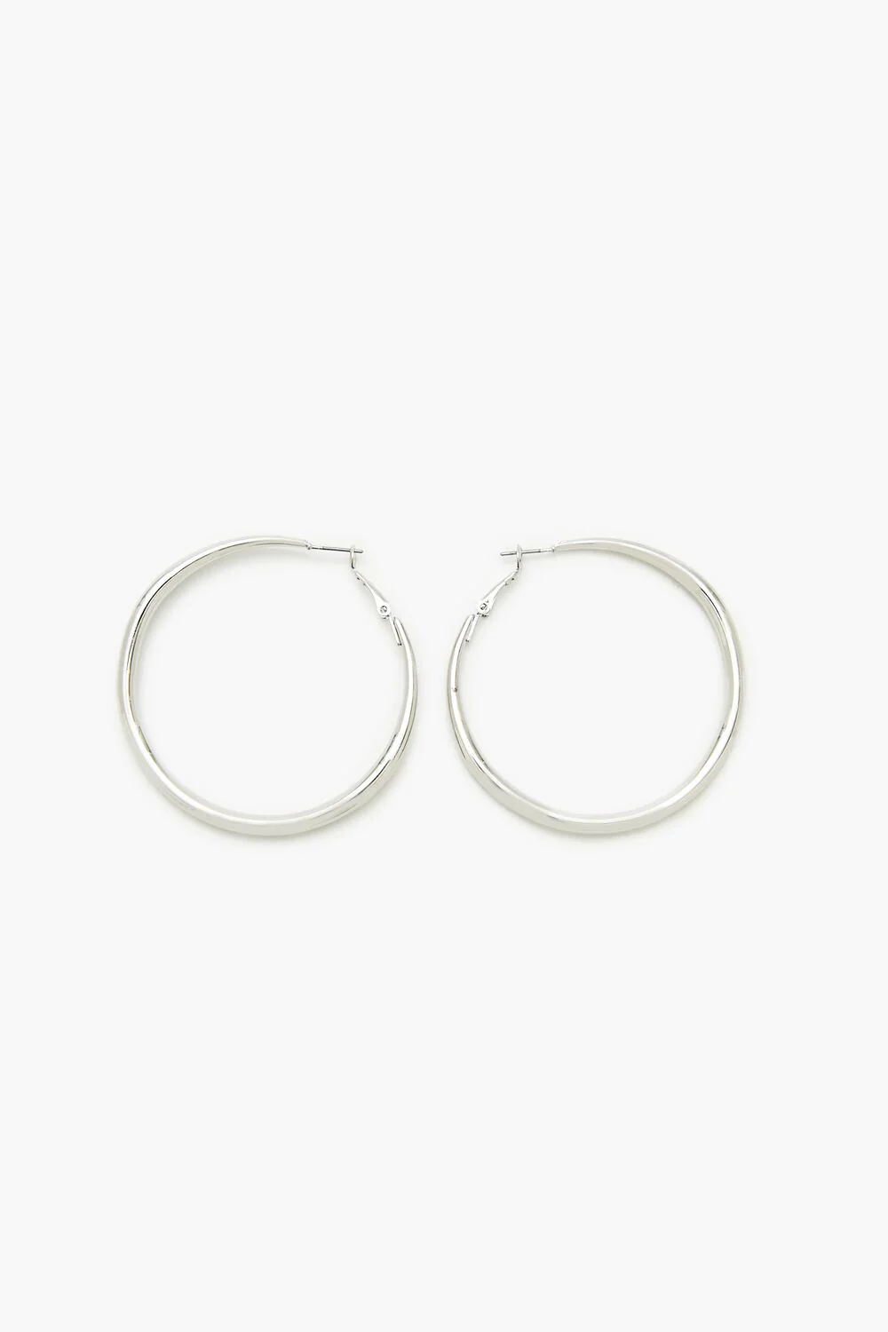 Smooth Omega Hoop Earrings - Image 4