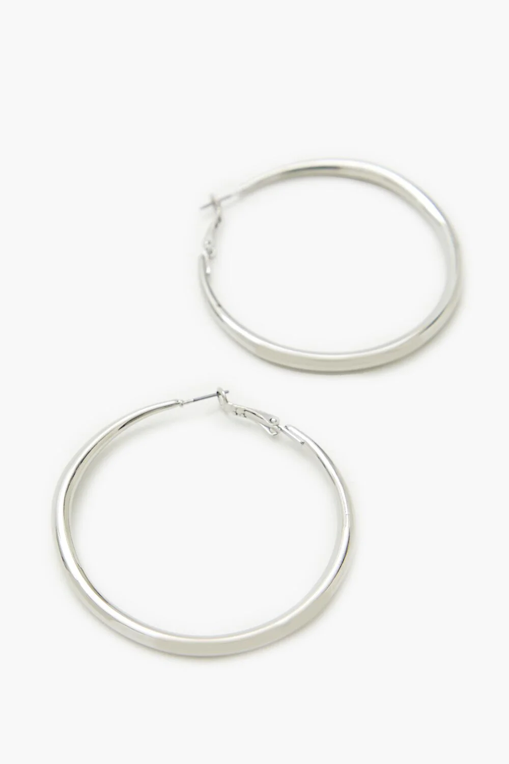 Smooth Omega Hoop Earrings - Image 5
