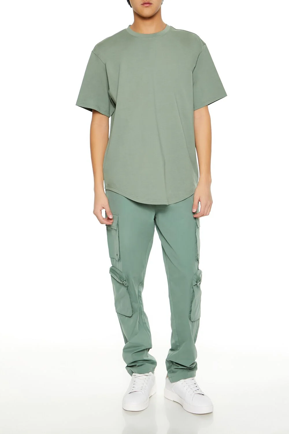 Cotton Curved-Hem Tee - Image 2
