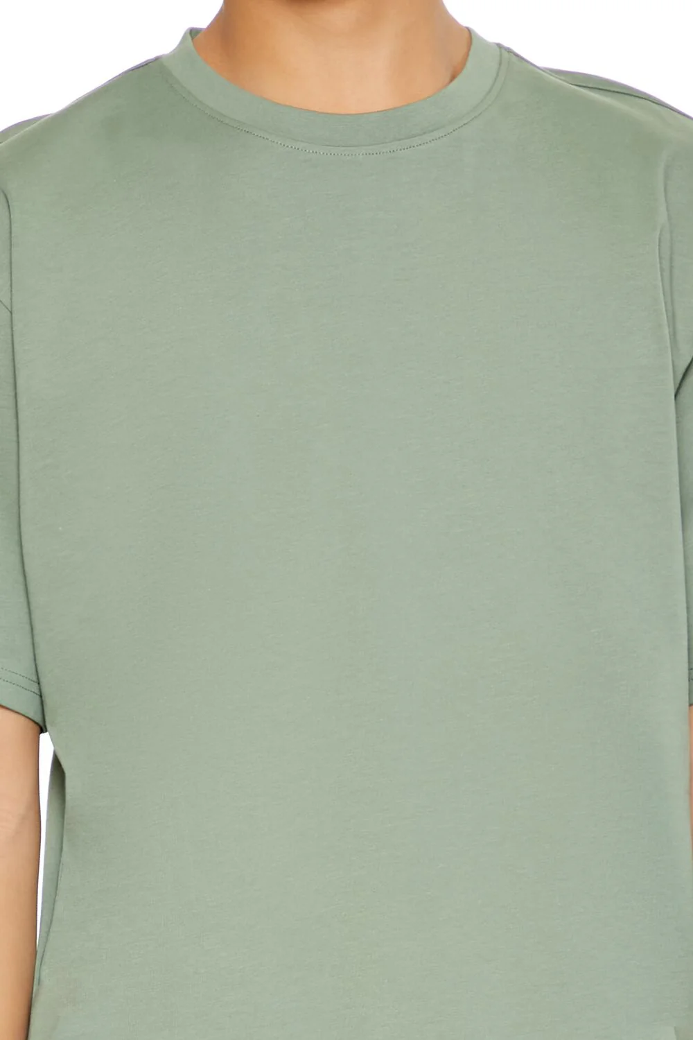 Cotton Curved-Hem Tee - Image 3