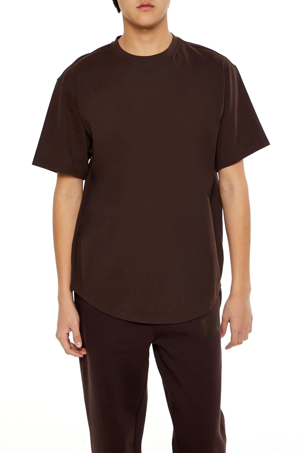 Cotton Curved-Hem Tee - Image 6