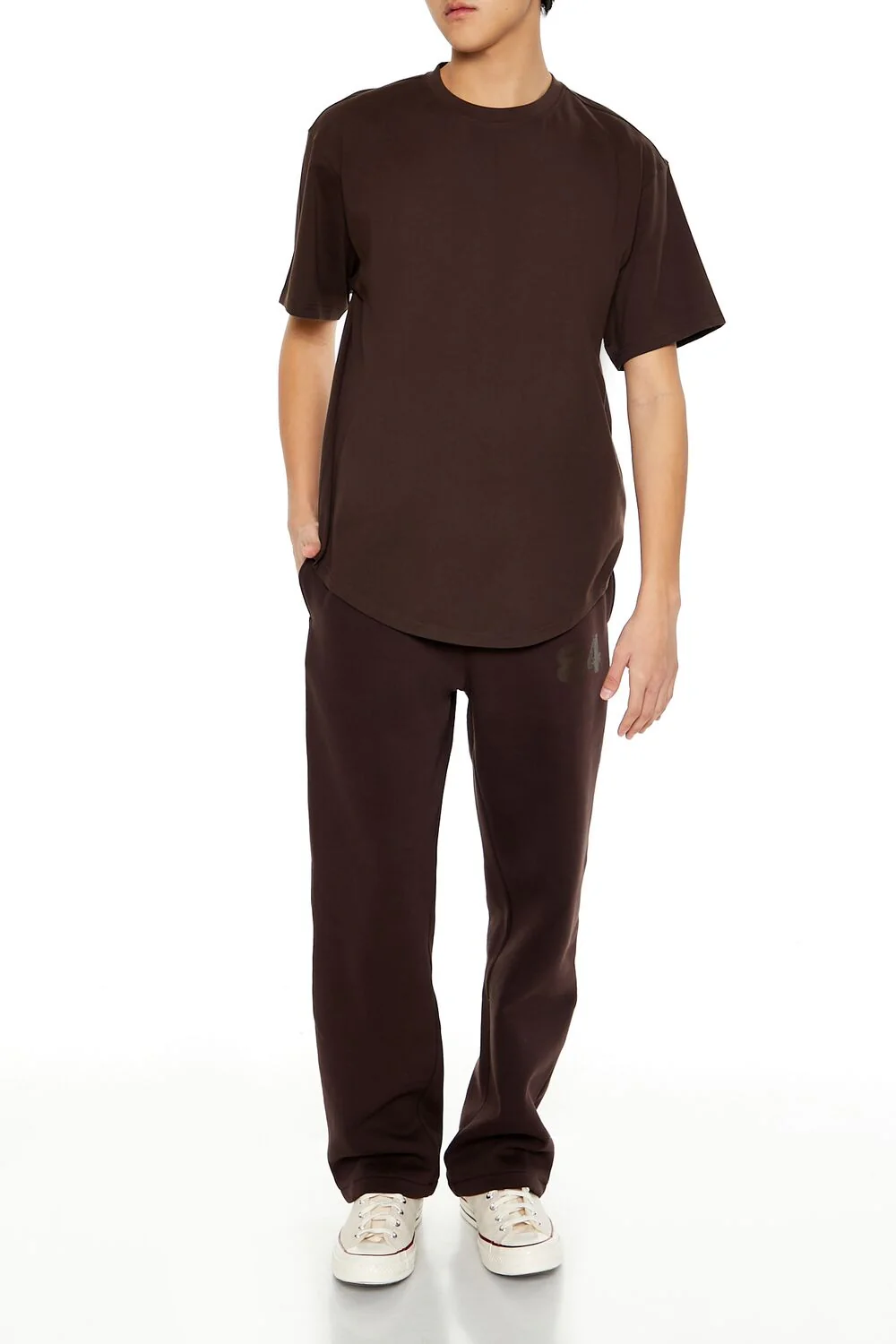 Cotton Curved-Hem Tee - Image 7