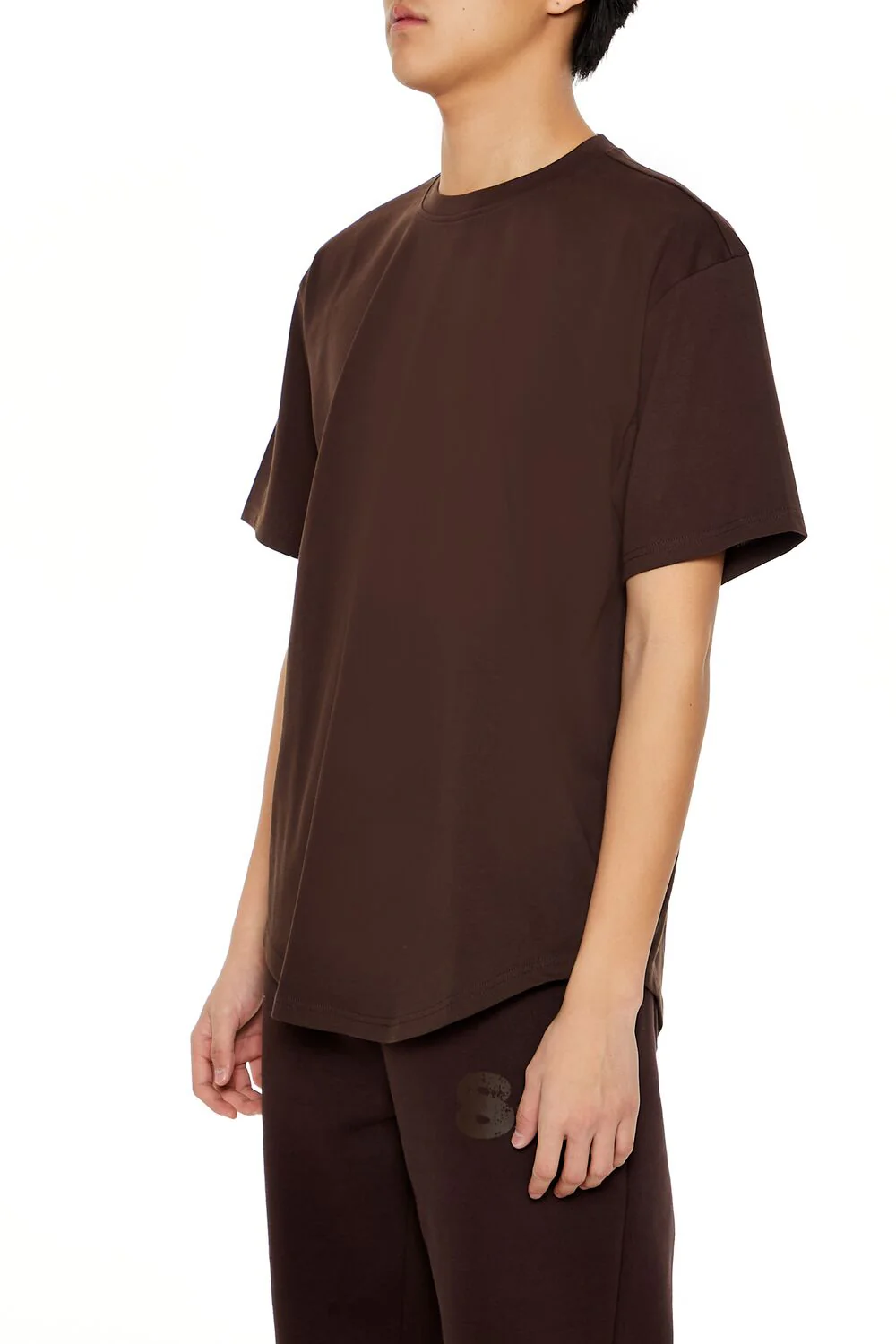 Cotton Curved-Hem Tee - Image 9