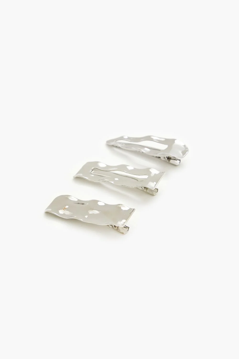 Hammered Geo Hair Clip Set - Image 3