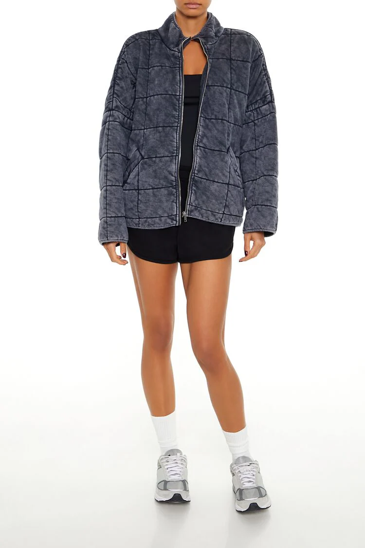 Quilted Zip-Up Jacket - Image 2