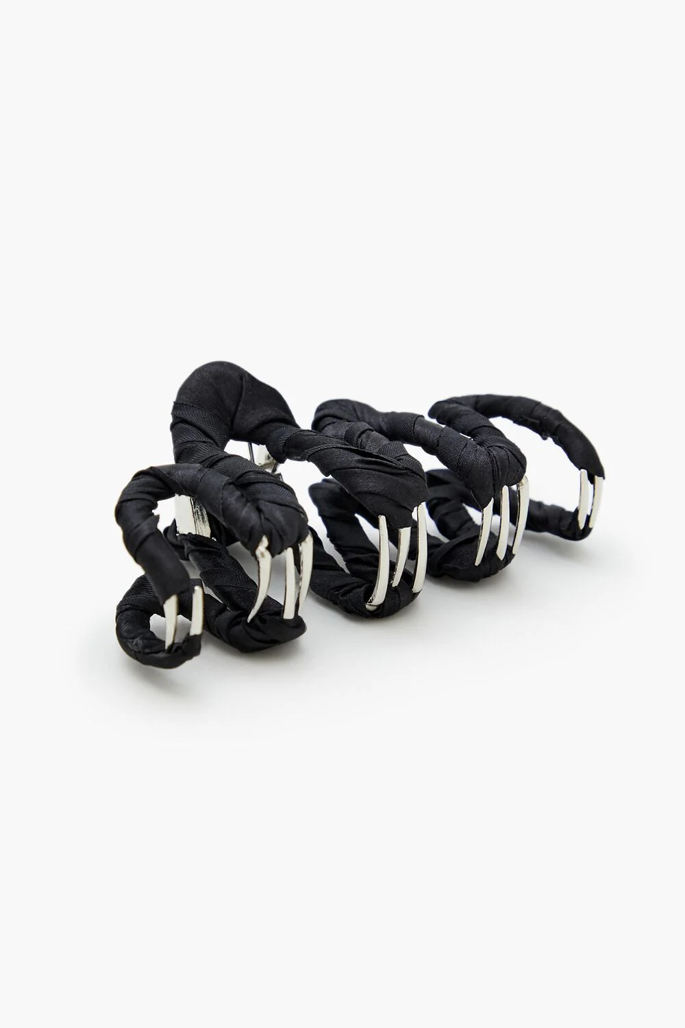 Ribbon-Wrapped Claw Hair Clip - Image 4