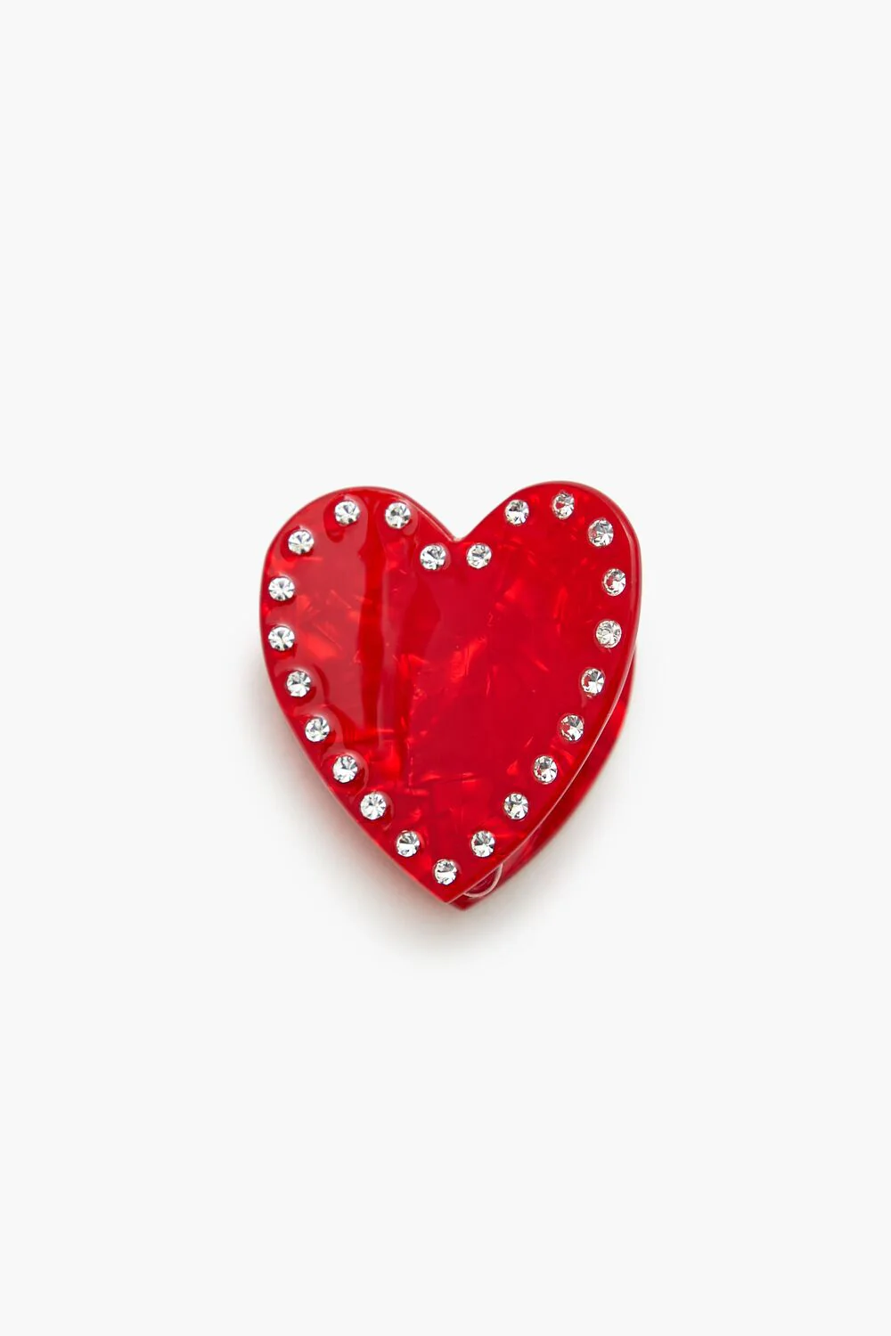 Heart Rhinestone Claw Clip - Image 2