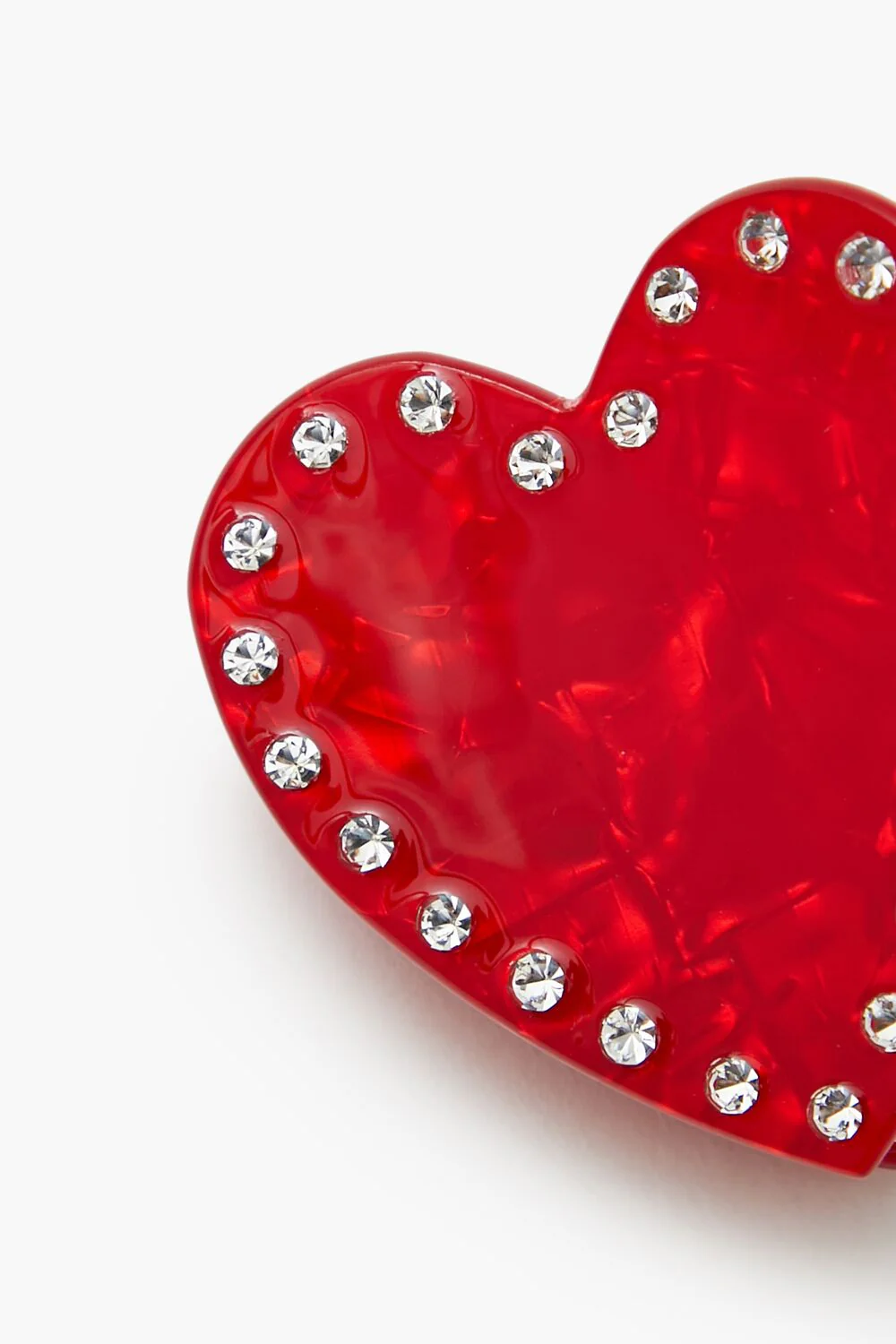Heart Rhinestone Claw Clip - Image 4