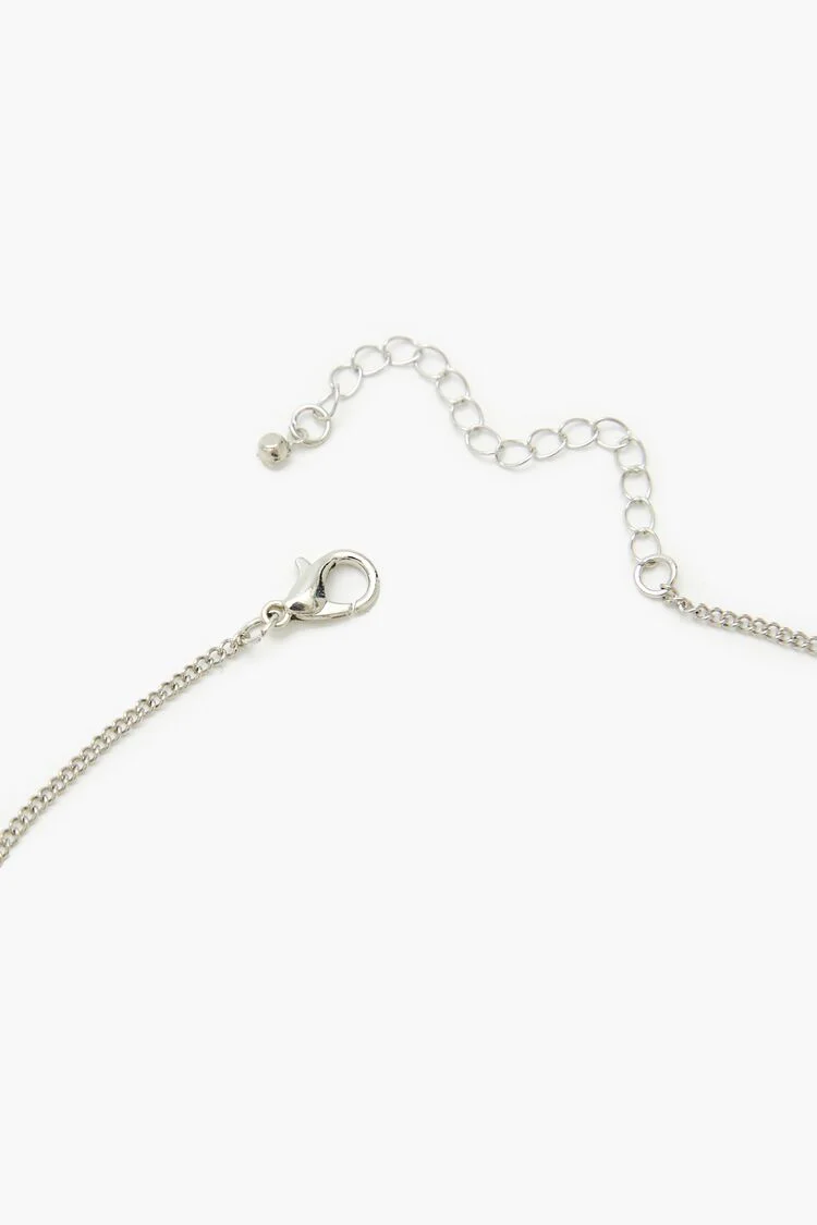 Rhinestone Butterfly Necklace - Image 3