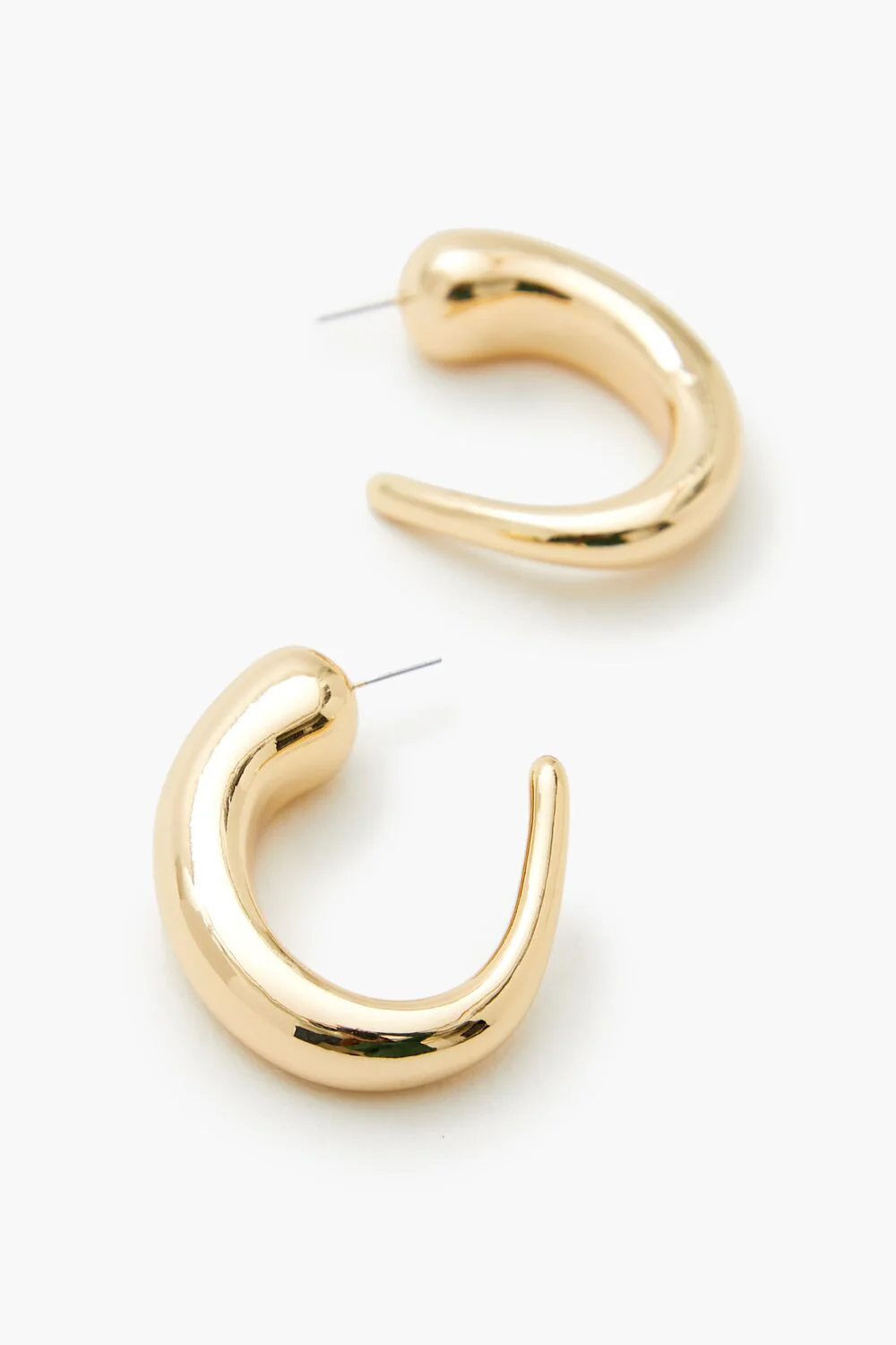 Smooth Hoop Earrings - Image 2