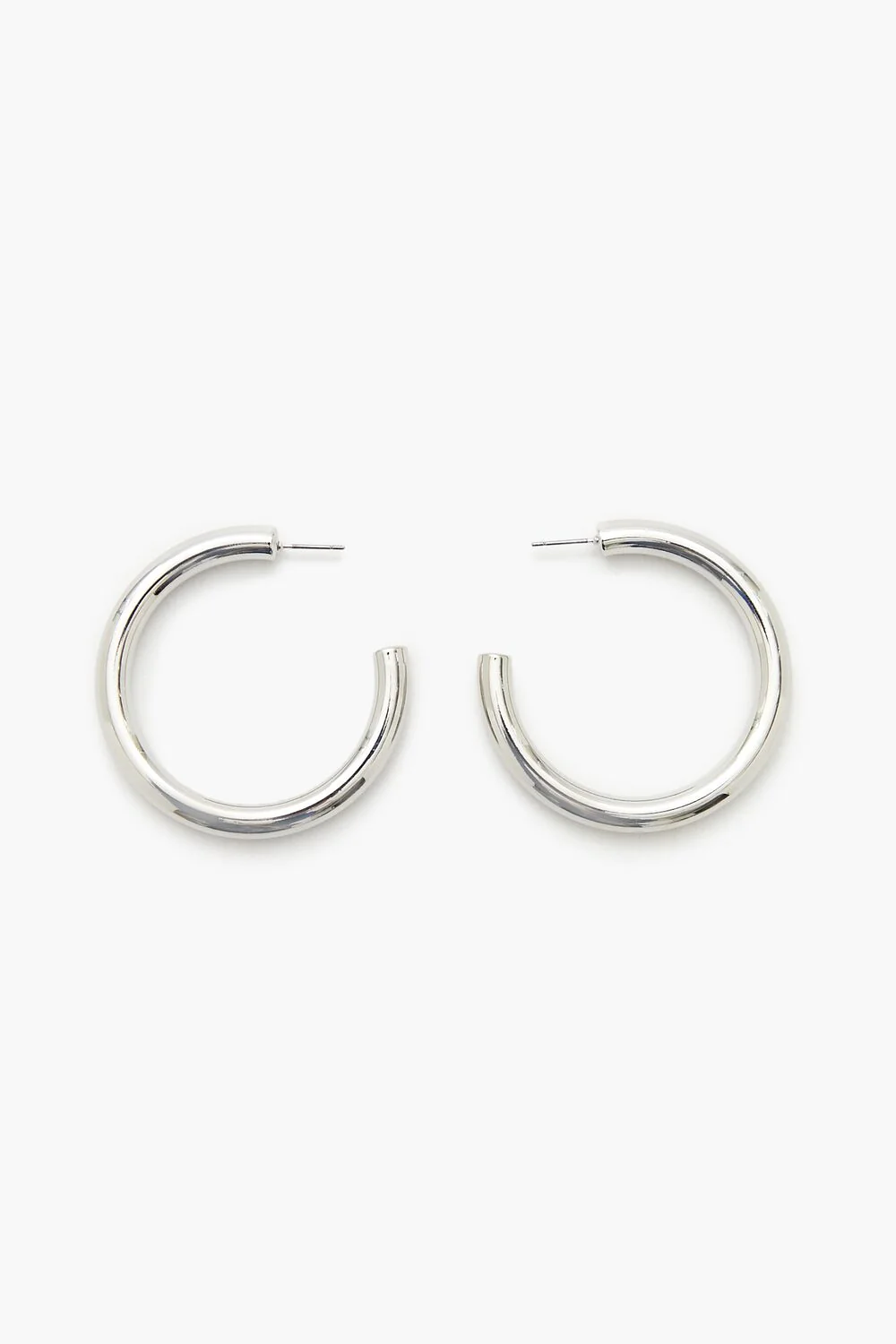 Smooth Hoop Earrings - Image 4