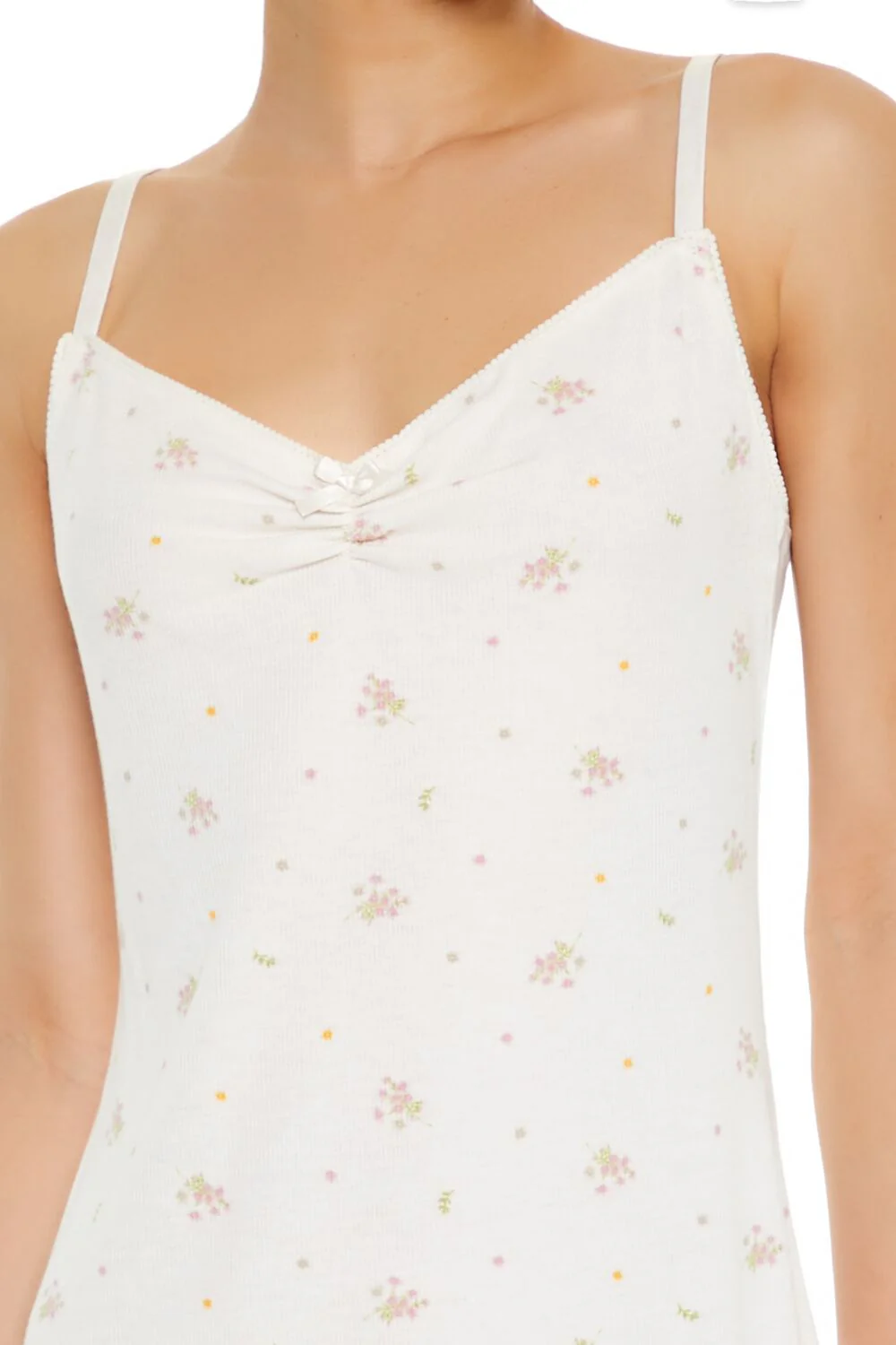 Floral Print Pajama Slip Dress - Image 5