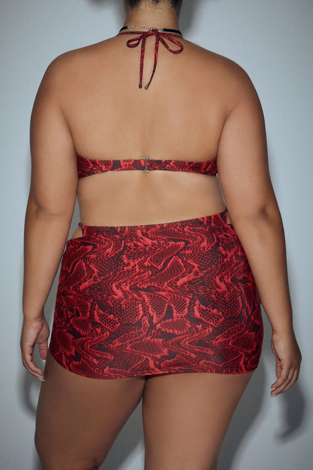 Plus Size Bratz Snake Print Bikini Top & Bottoms Set - Image 5