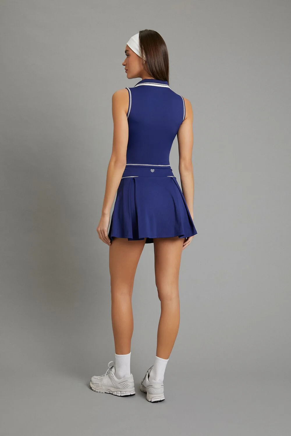 Active Two-Tone Pleated Skort - Image 4