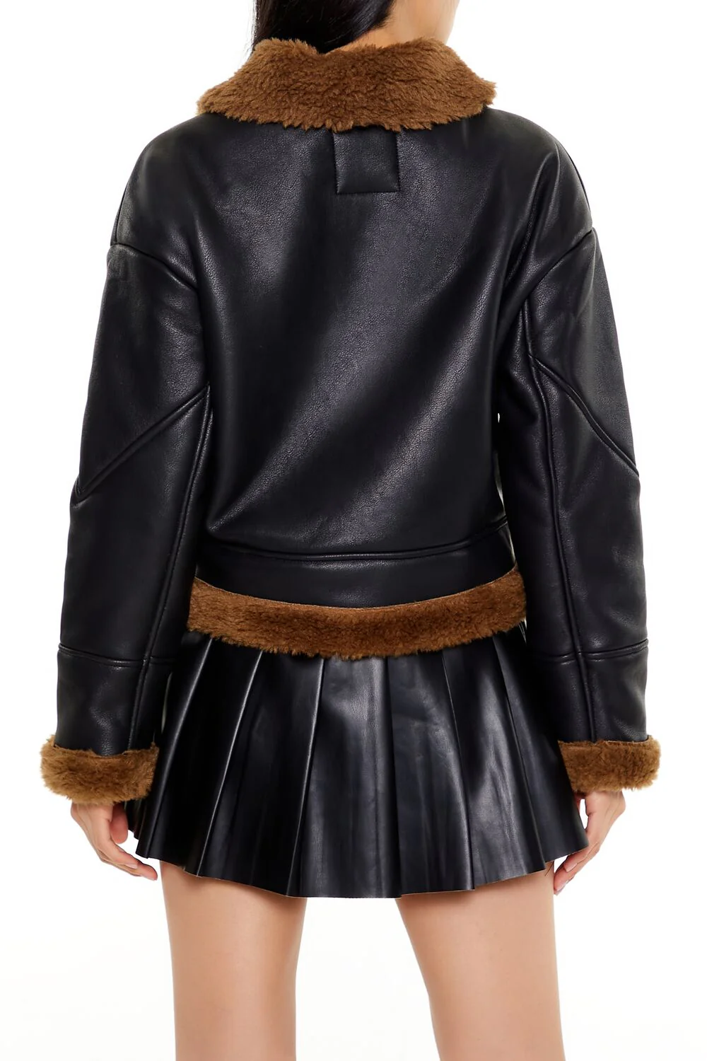 Faux Shearling-Trim Aviator Jacket - Image 5