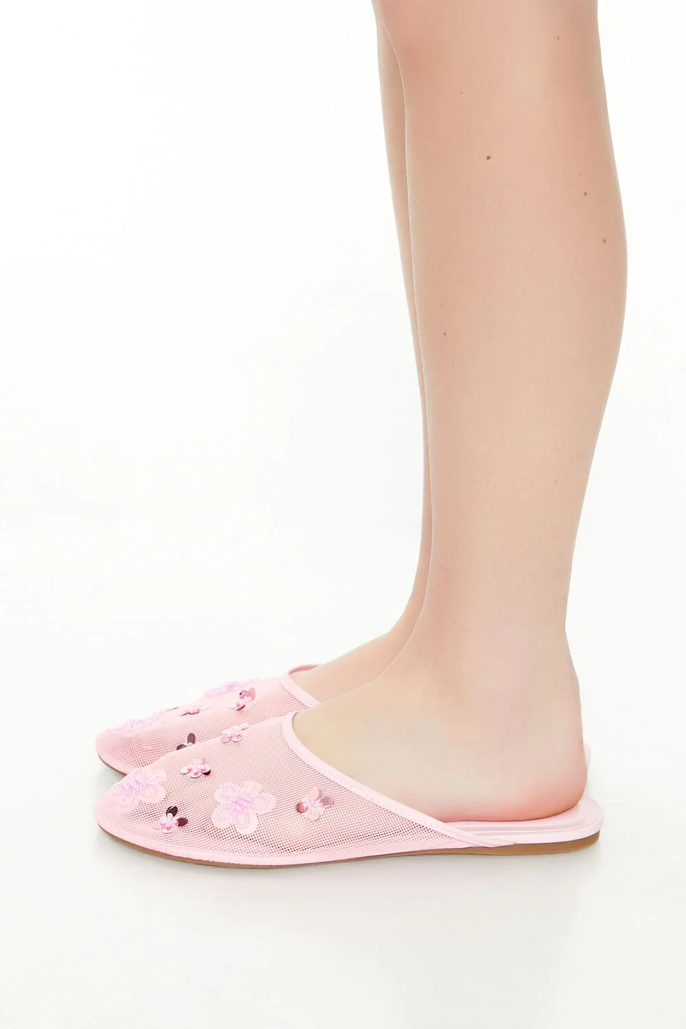 Sequin Floral Embroidered Sandals - Image 10