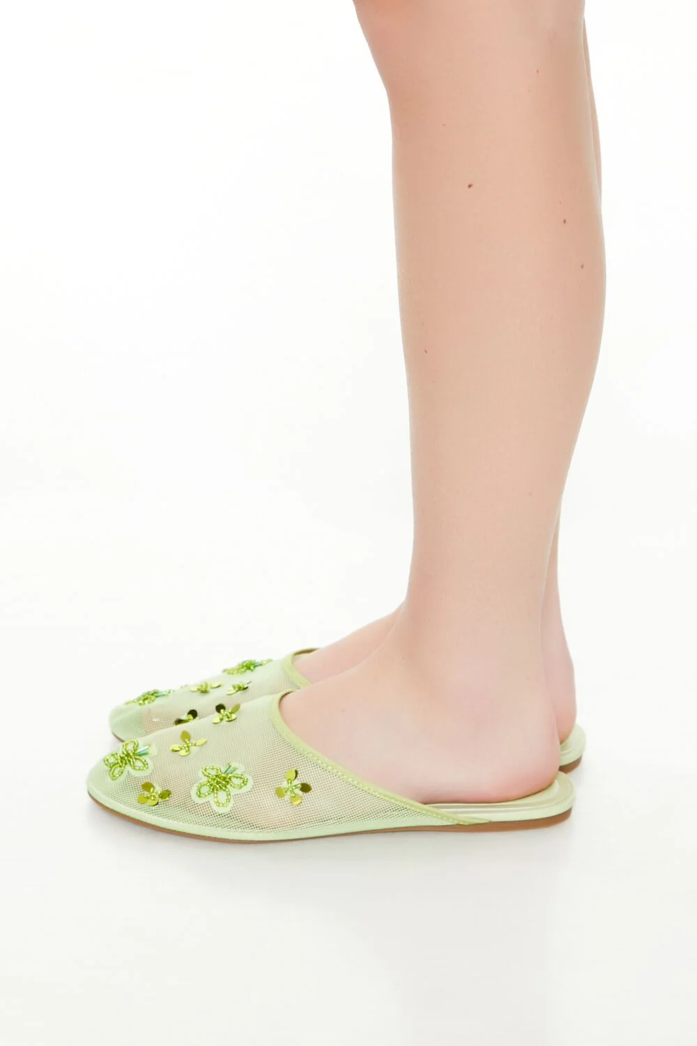 Sequin Floral Embroidered Sandals - Image 6