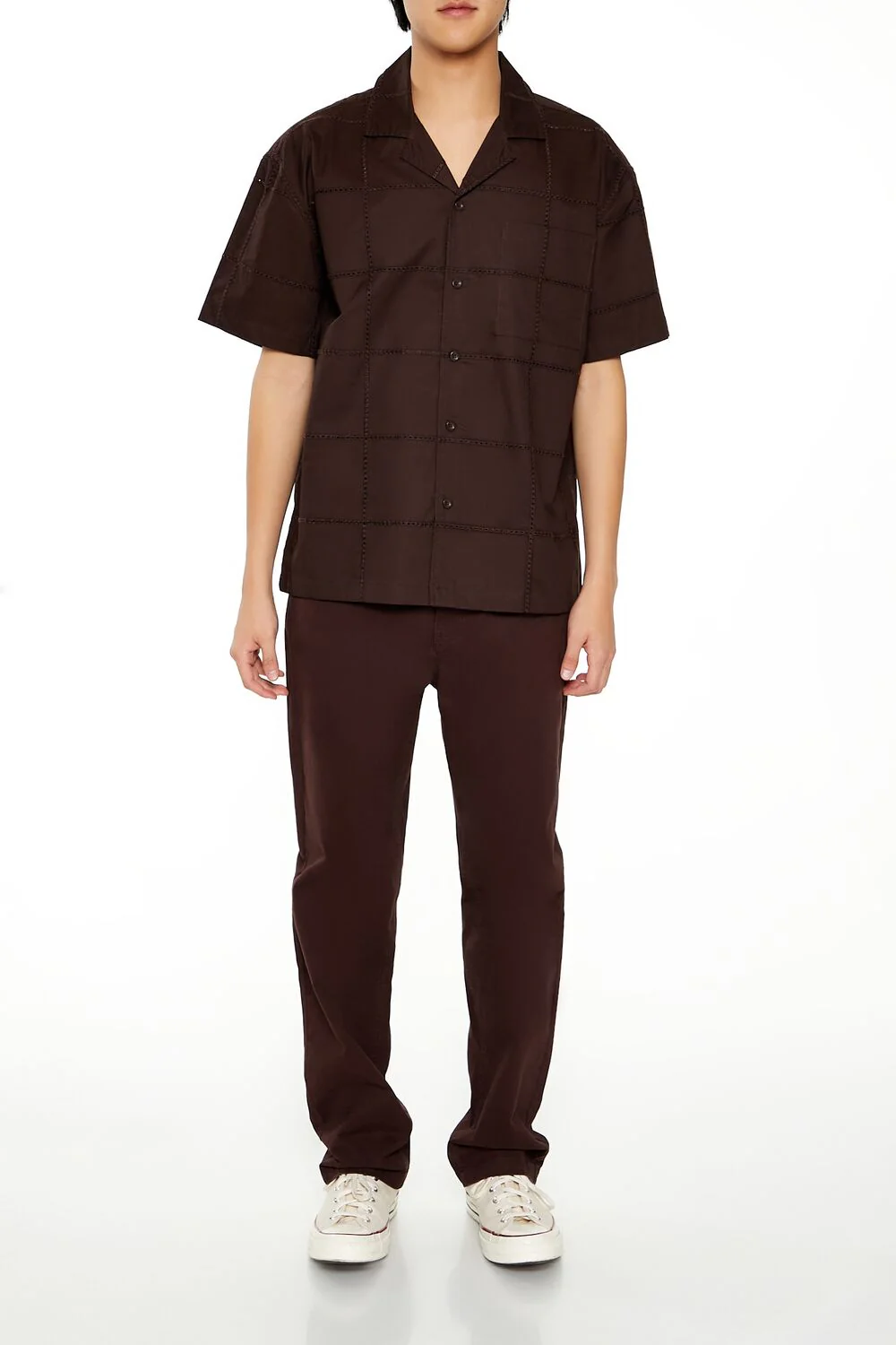 Embroidered Grid Shirt - Image 2