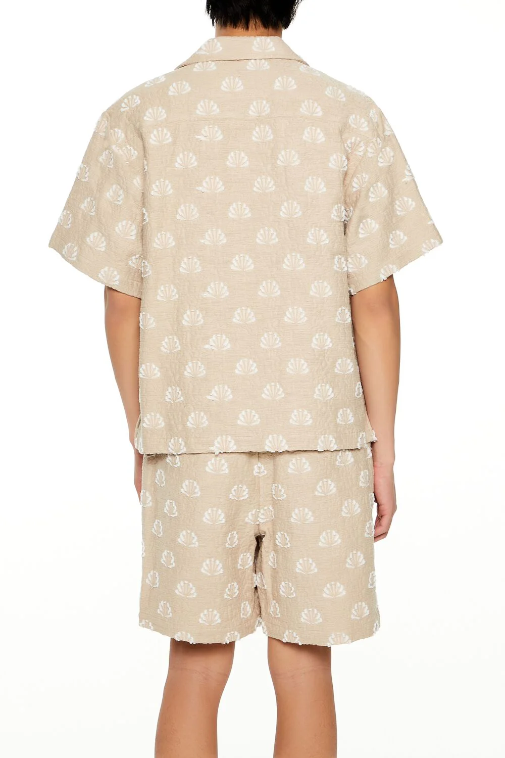 Textured Geo Cuban-Collar Shirt - Image 5