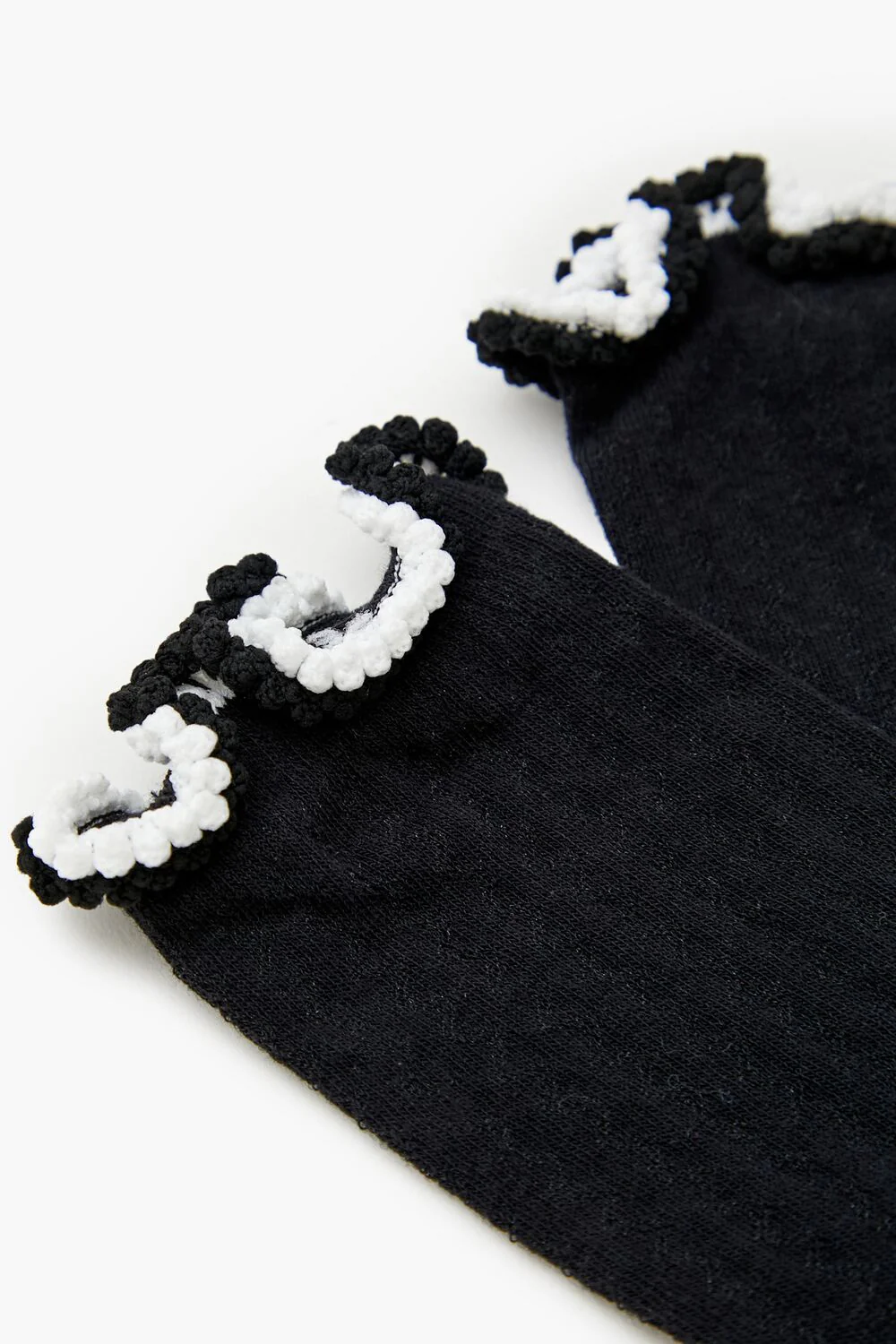 Pom Pom Lettuce-Edge Crew Socks - Image 3