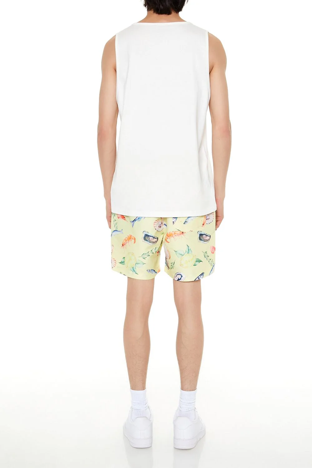 Fish Print Swim Trunks - Image 4